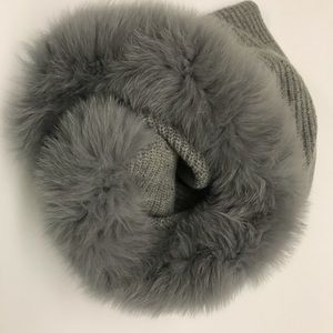 Theory fox fur cashmere snoop